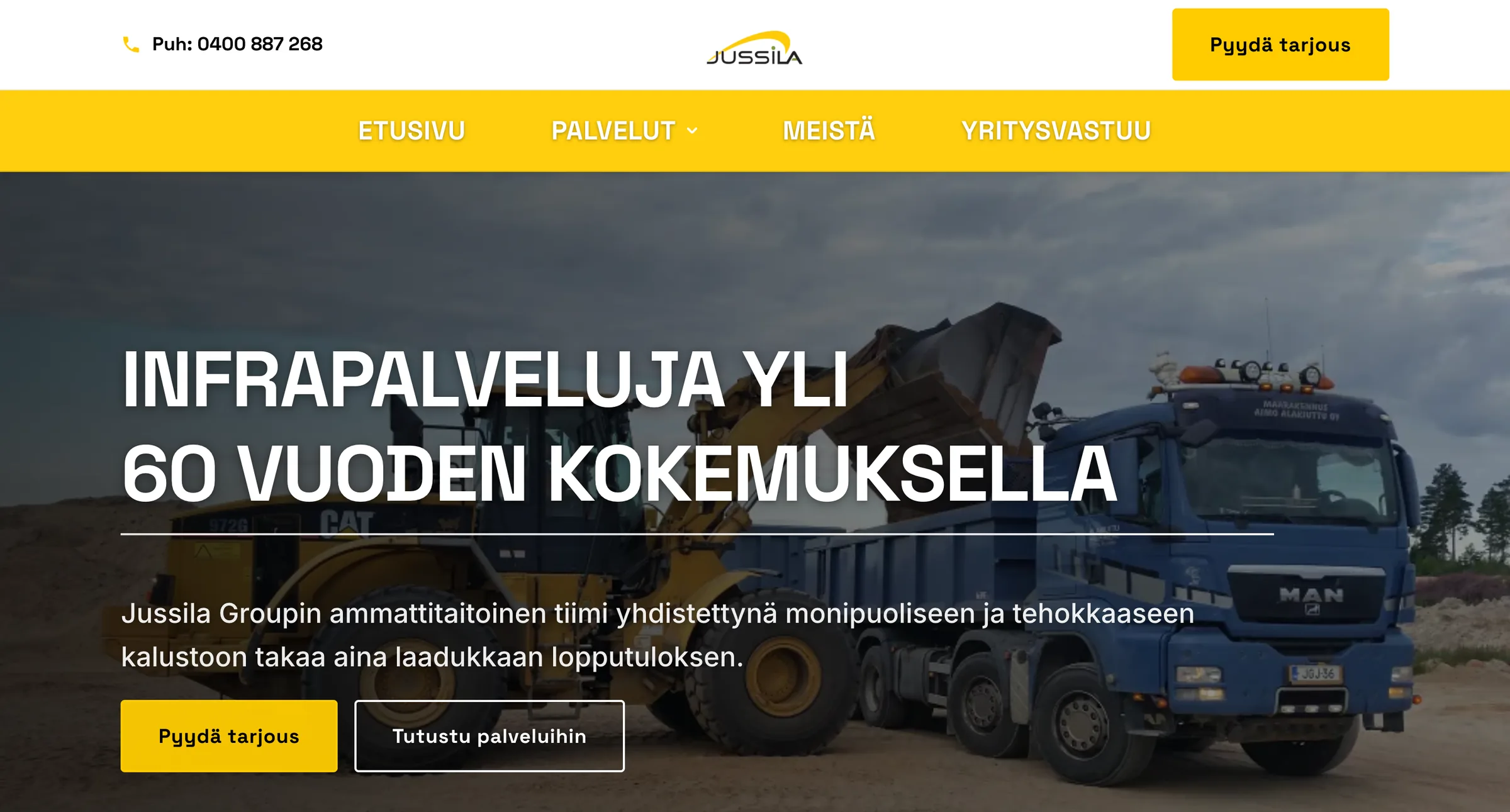 Jussila Group website - Image 1
