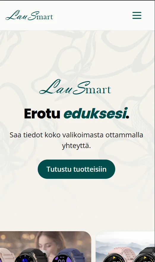 LauSmart - Mobile view