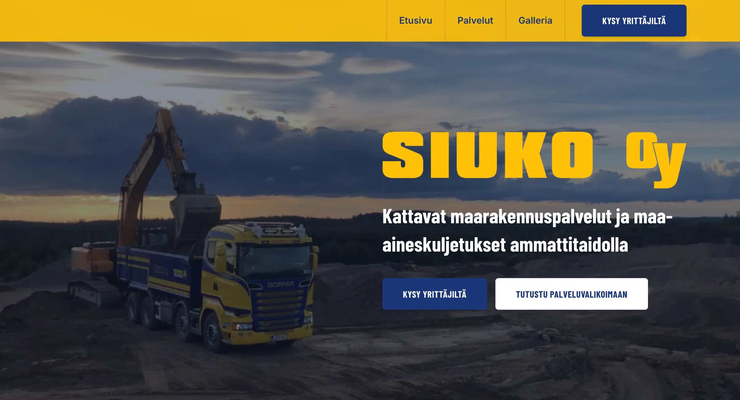Siuko Oy website - Image 1